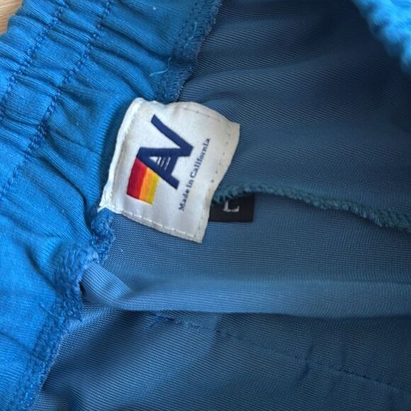 Aviator Nation Blue Five Stripe Velvet velour Dolphin Shorts Large - Picture 5 of 10